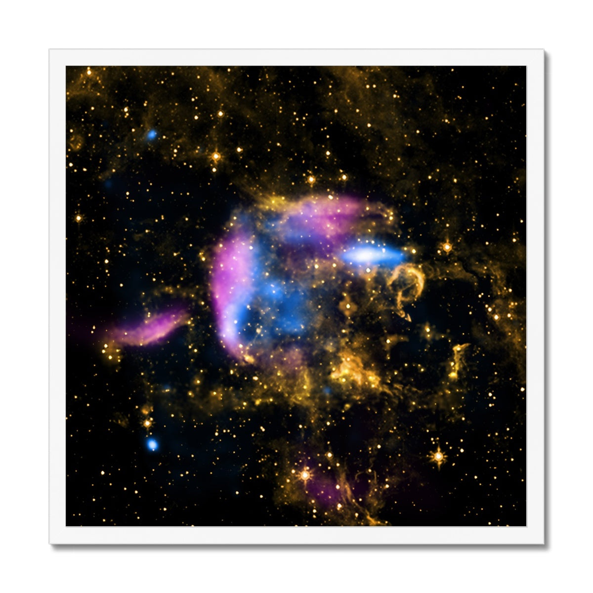 Supernova Debris Framed Print