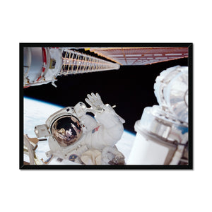 Space Walk Framed Print