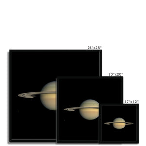 Saturn during Equinox Framed Print