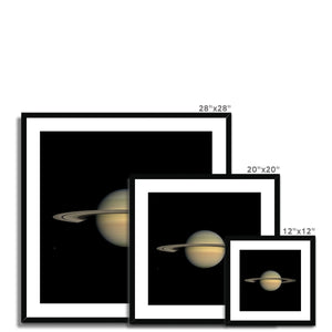 Saturn during Equinox Framed & Mounted Print