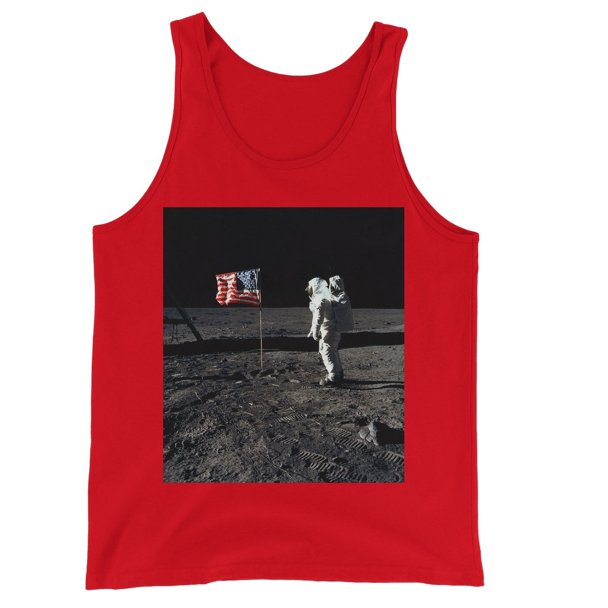 Apollo 11 Moonwalk Unisex Jersey Tank Top