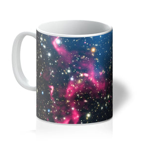 La taza de la colisión de la galaxia