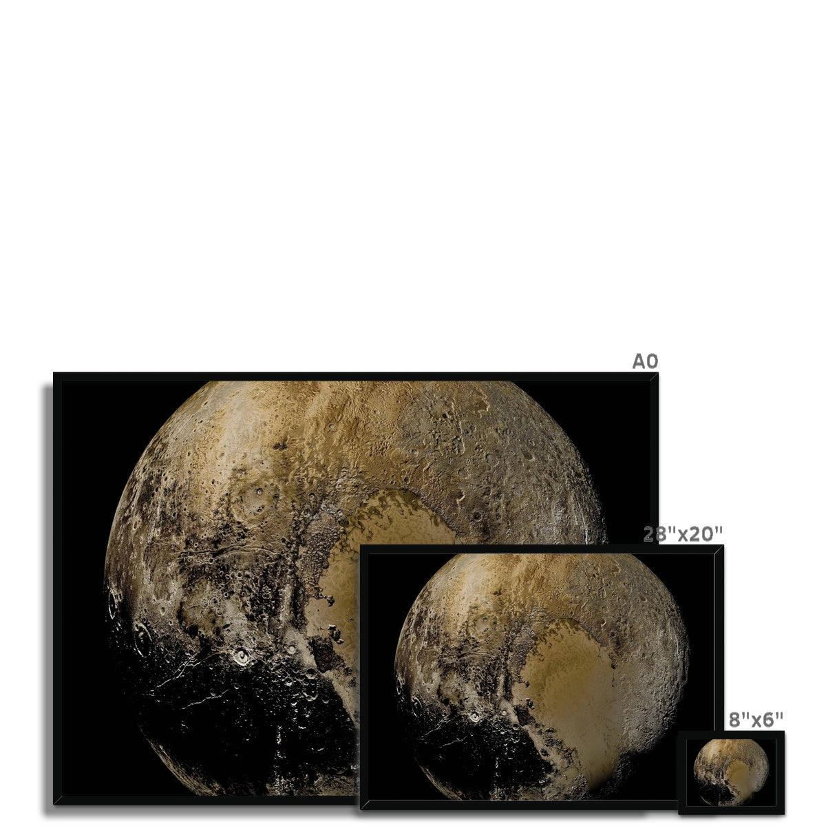 Pluto Framed Print