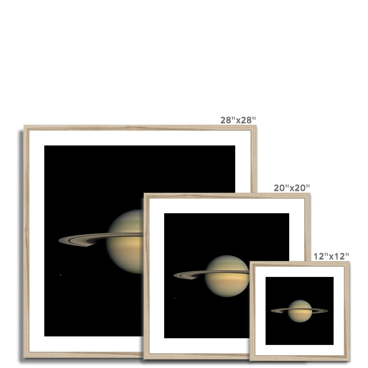 Saturn during Equinox Framed & Mounted Print