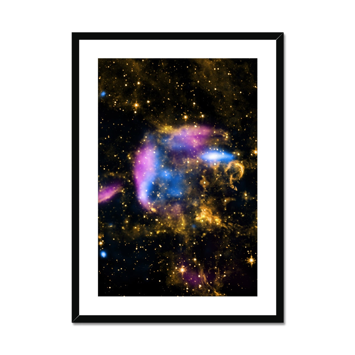 Supernova Debris Framed & Mounted Print