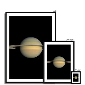 Saturn during Equinox Framed & Mounted Print