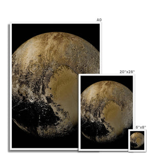 Impresión enmarcada de Plutón