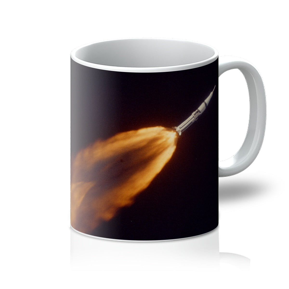 Apollo 7 photographed in flight by ALOTS (68-HC-641) Mug