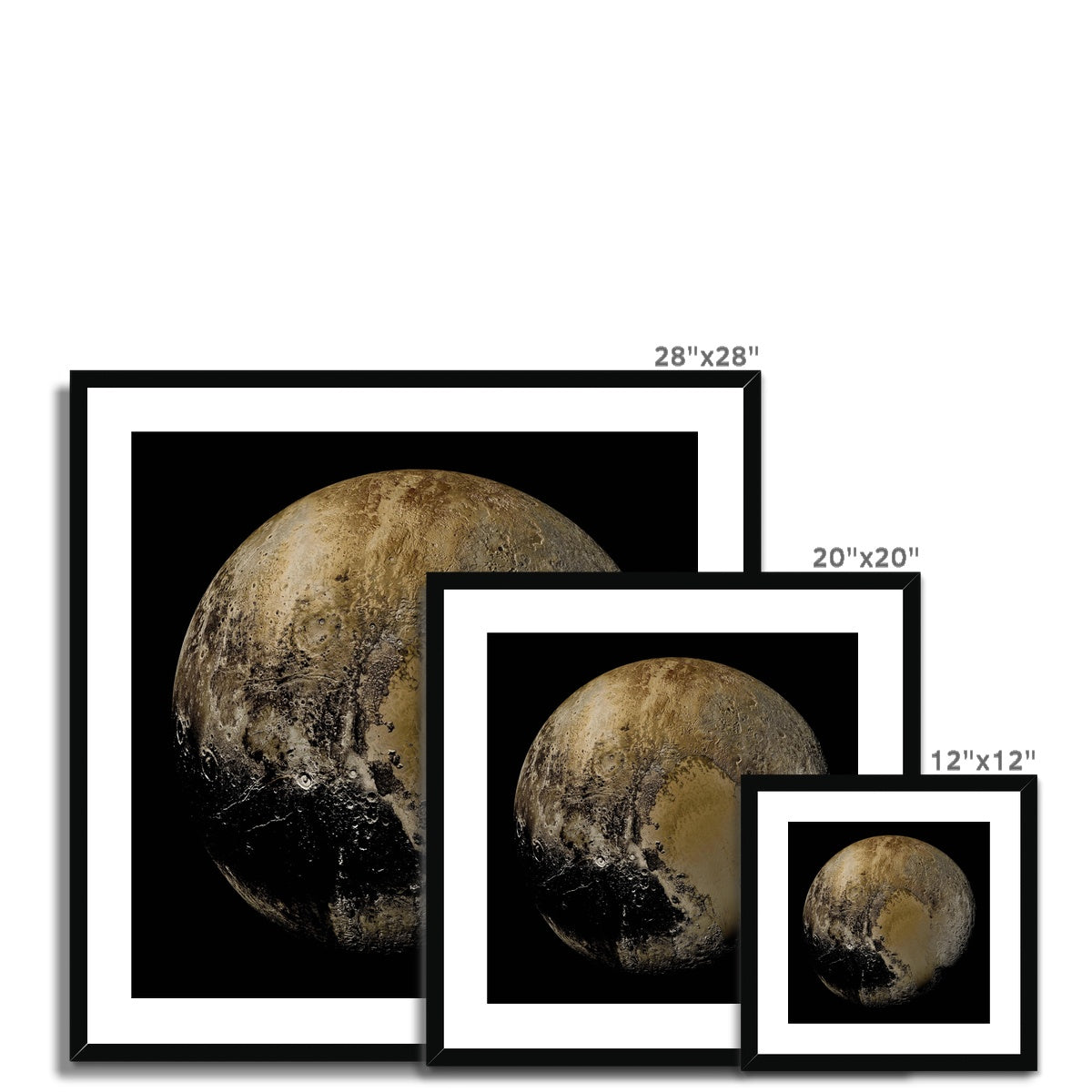 Pluto Framed & Mounted Print