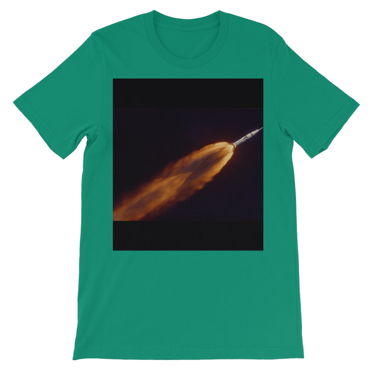 Apollo 7 fotografiado en vuelo por A LOTS (68-HC-641) Camiseta Unisex de Manga Corta