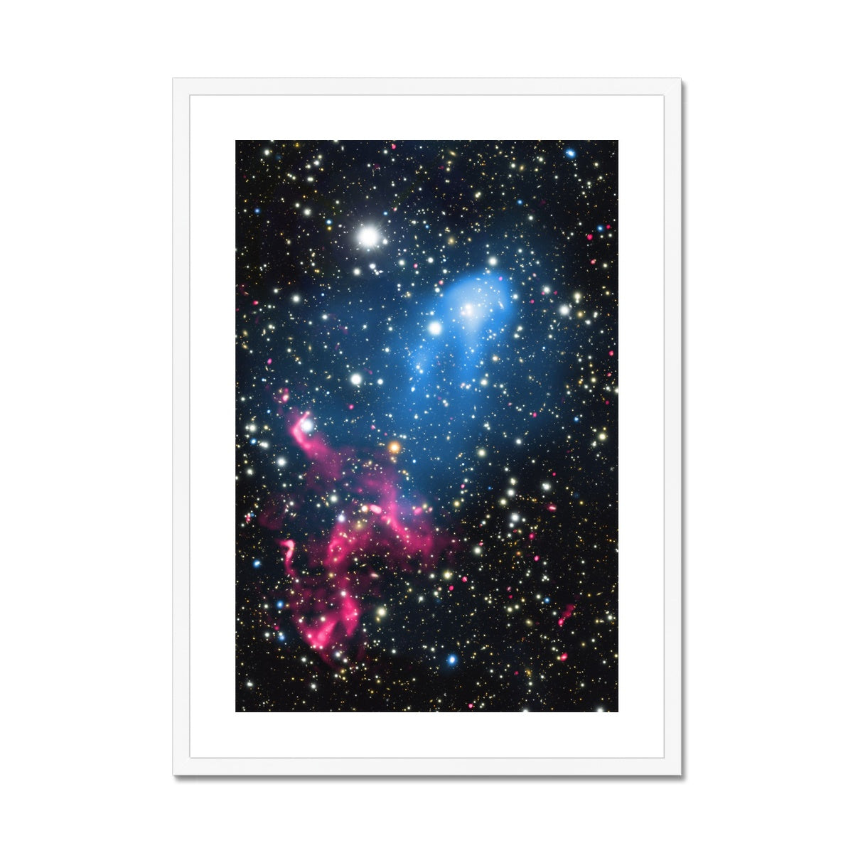 The Galaxy Collision Framed & Mounted Print