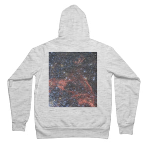 Supernova Remnants Sudadera con capucha unisex con cremallera completa