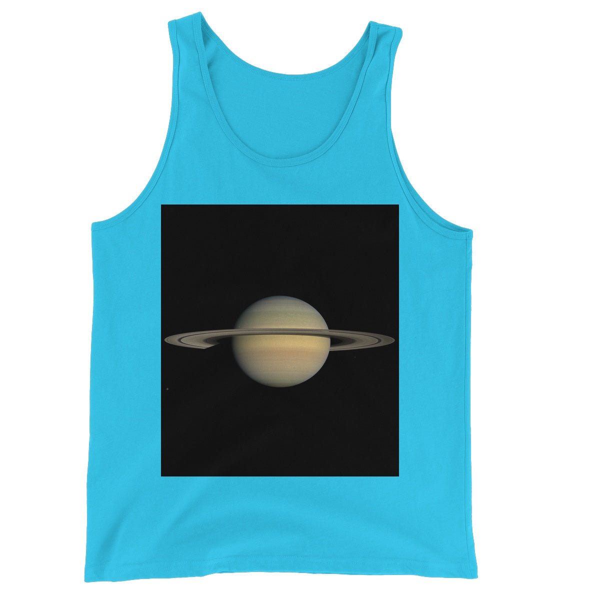 Saturn during Equinox Unisex Jersey Tank Top