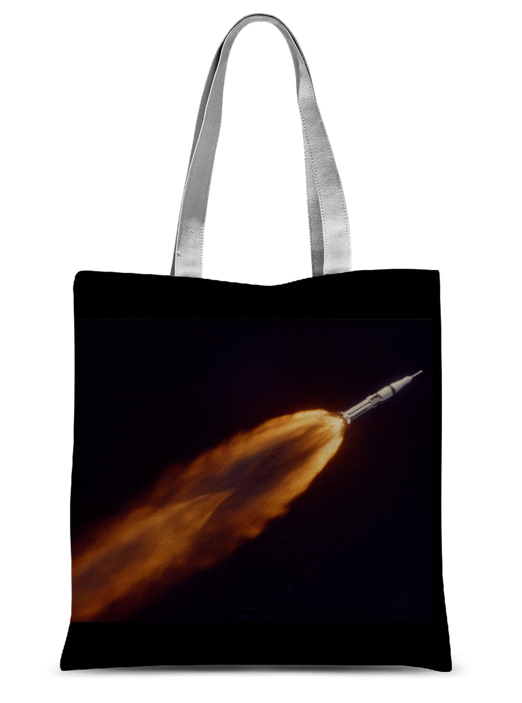 Apollo 7 fotografiado en vuelo por A LOTS (68-HC-641) Sublimation Tote Bag