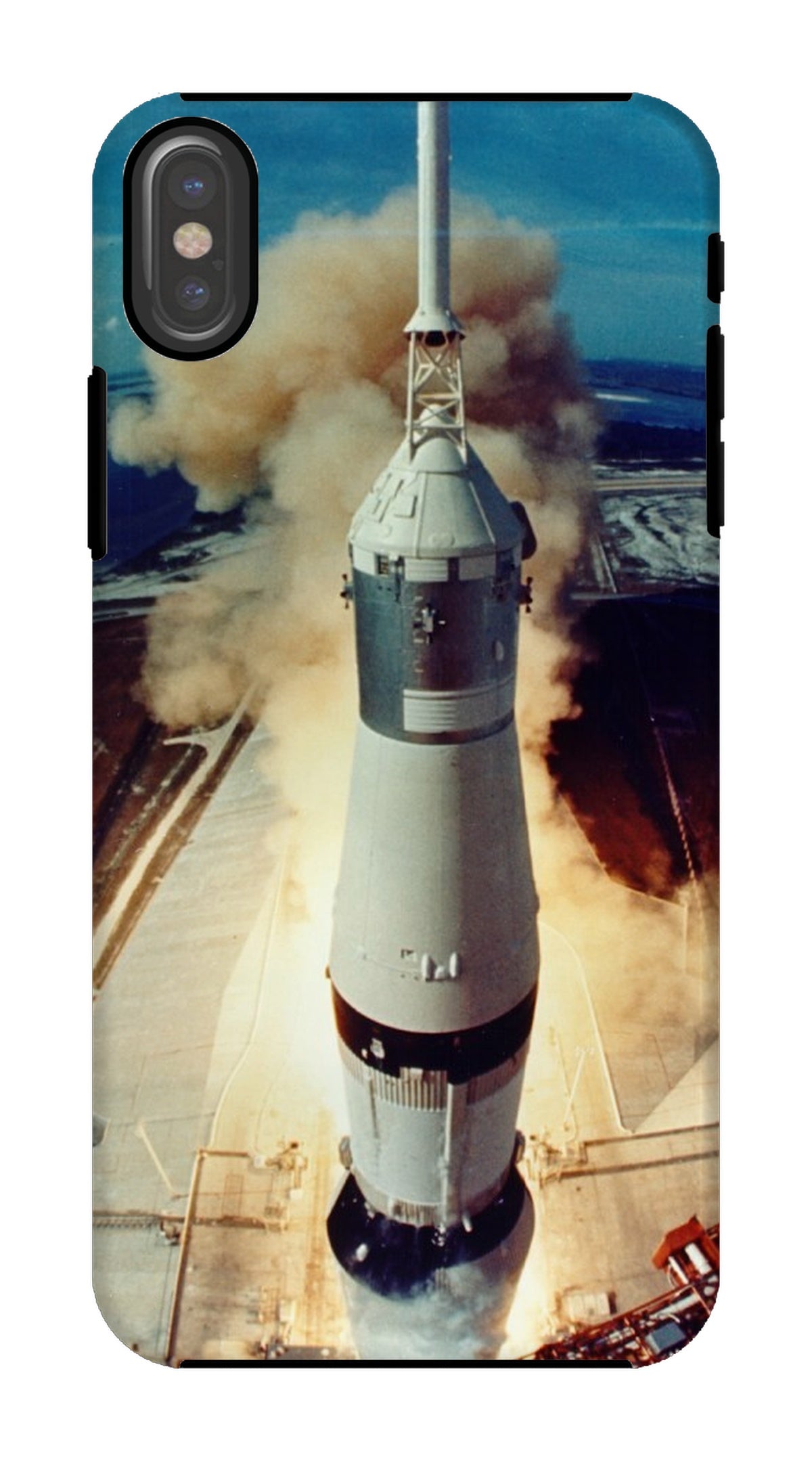 Apollo 11 liftoff: caja del teléfono de la cámara de la torre del lanzamiento