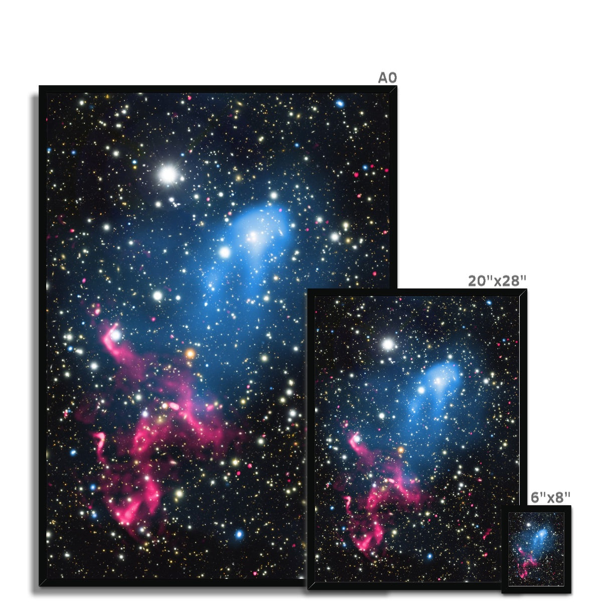 The Galaxy Collision Framed Print