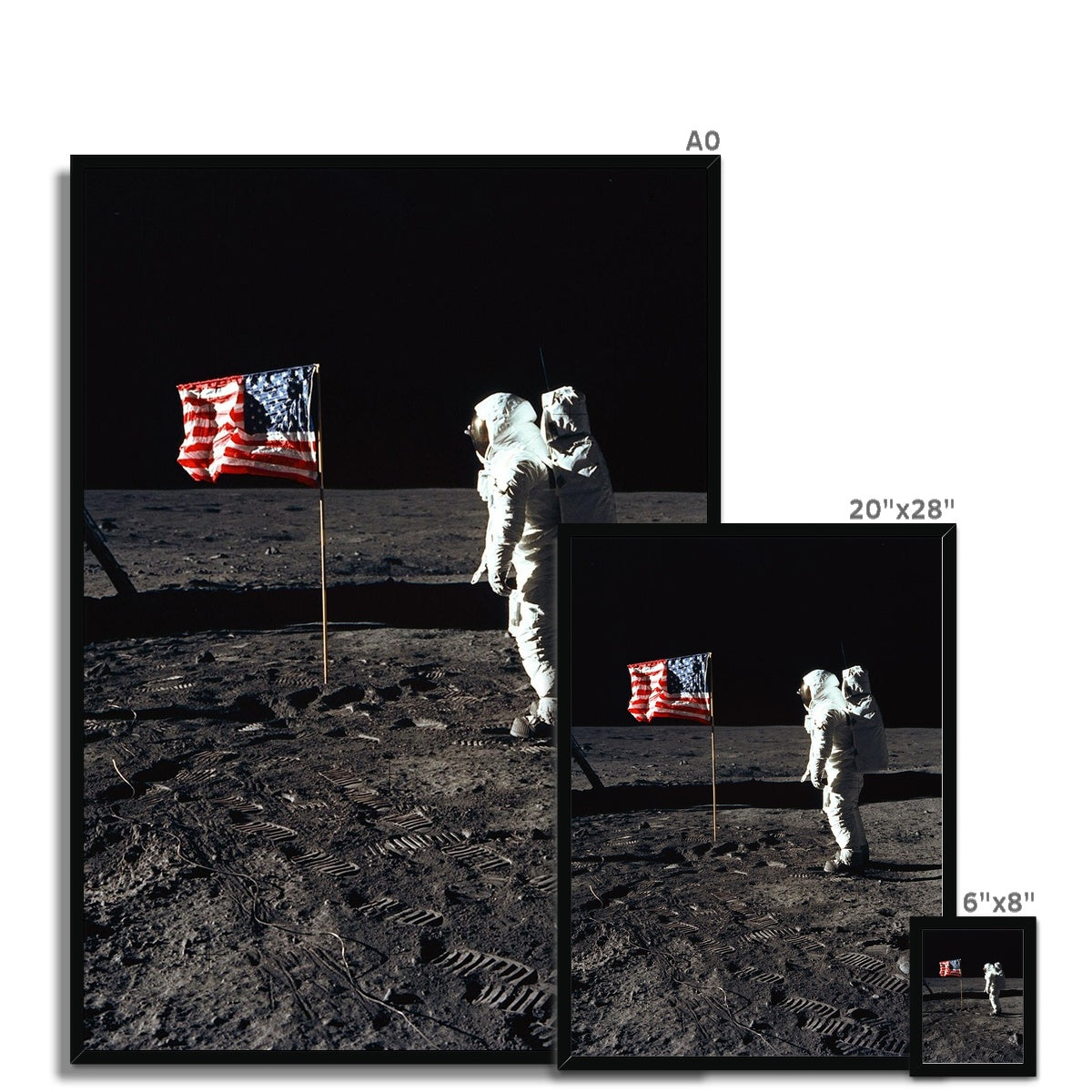 Apollo 11 Moonwalk Framed Print