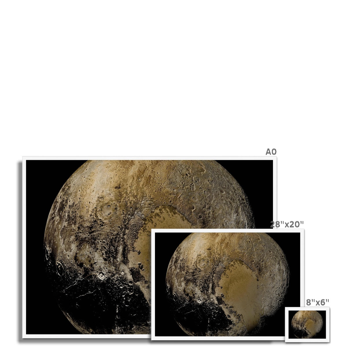 Pluto Framed Print