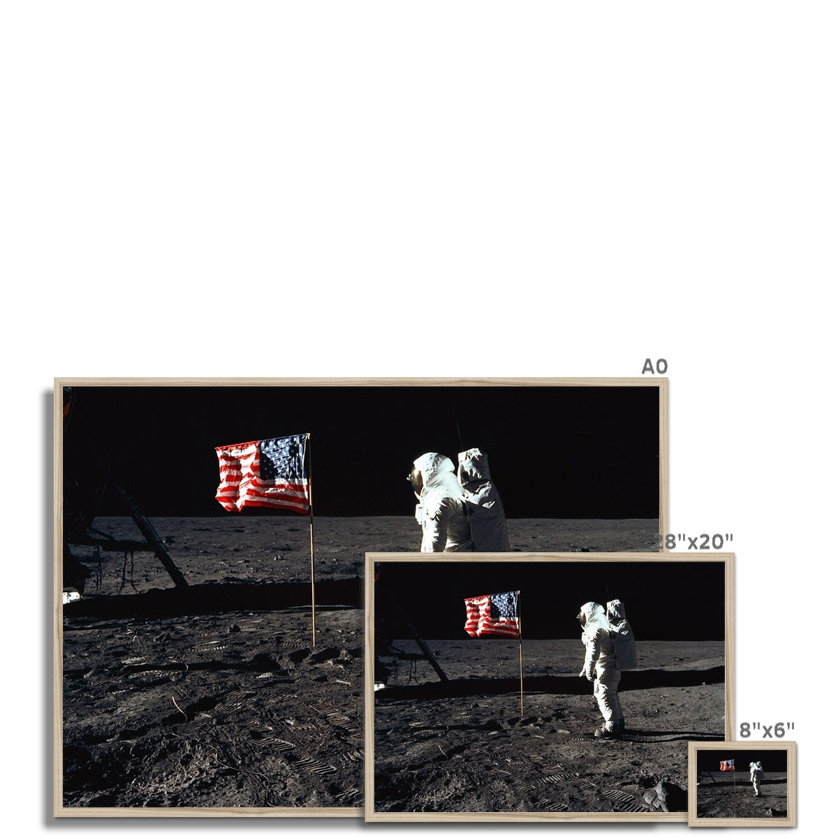 Apollo 11 Moonwalk Framed Print