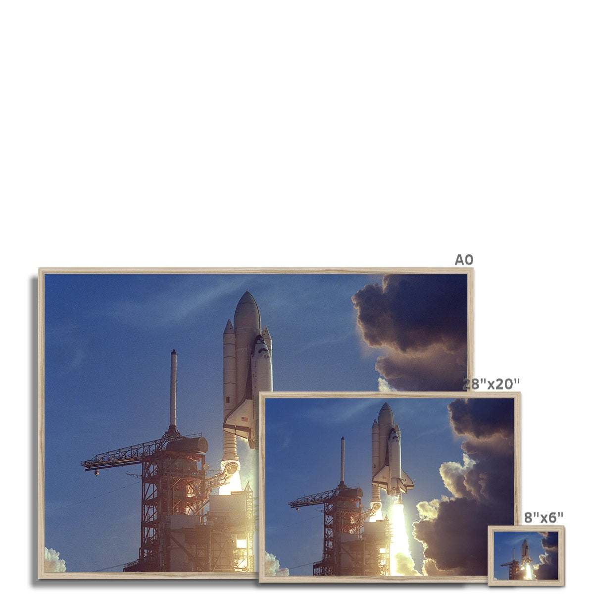 The STS Launch NASA Framed Print