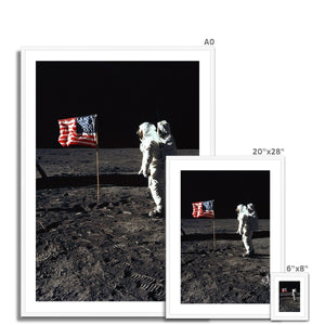 Apollo 11 Moonwalk Framed & Mounted Print