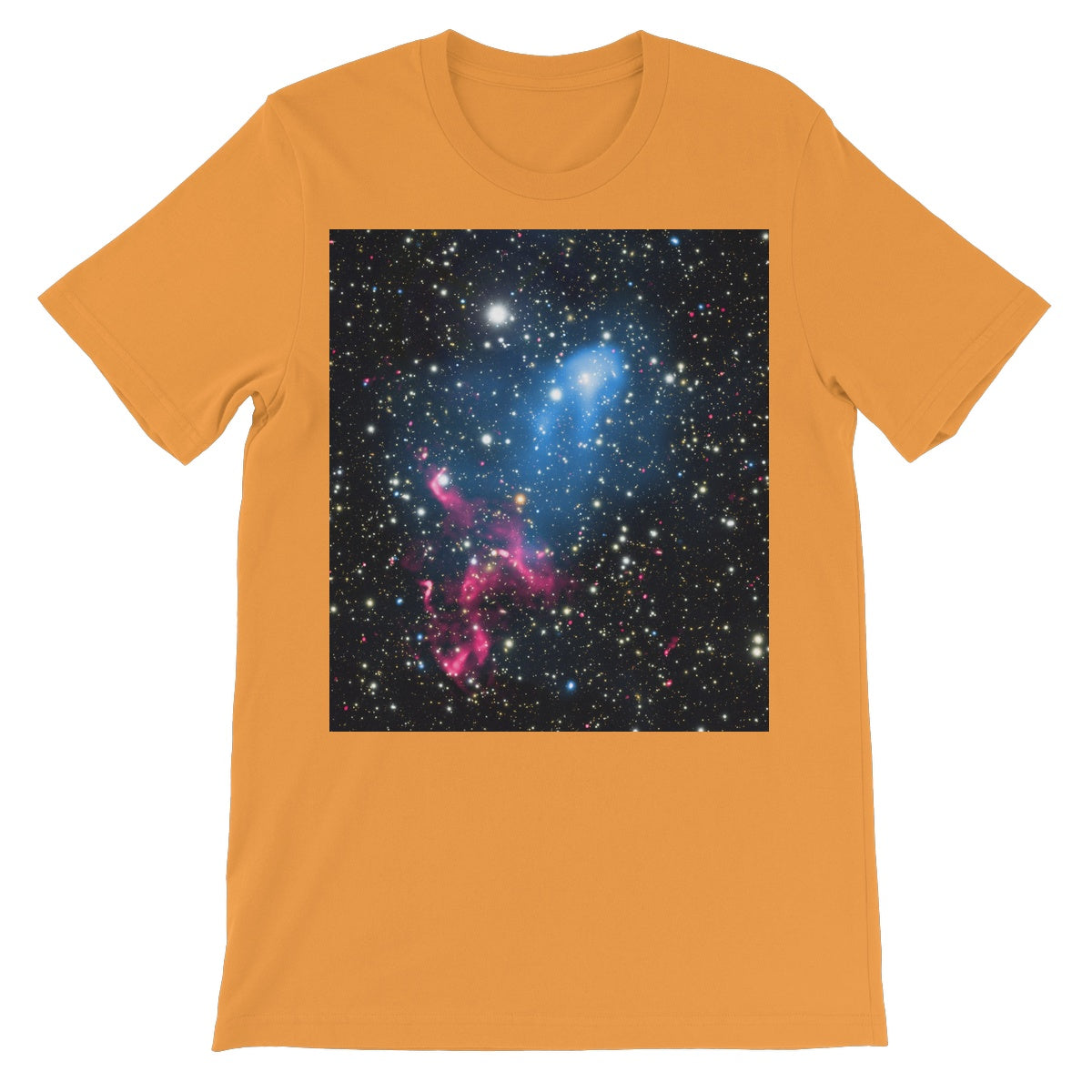 The Galaxy Collision Unisex Short Sleeve T-Shirt