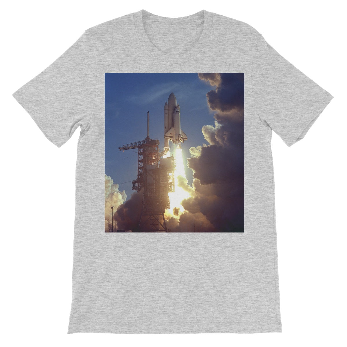 La camiseta de manga corta unisex de la NASA del lanzamiento de STS