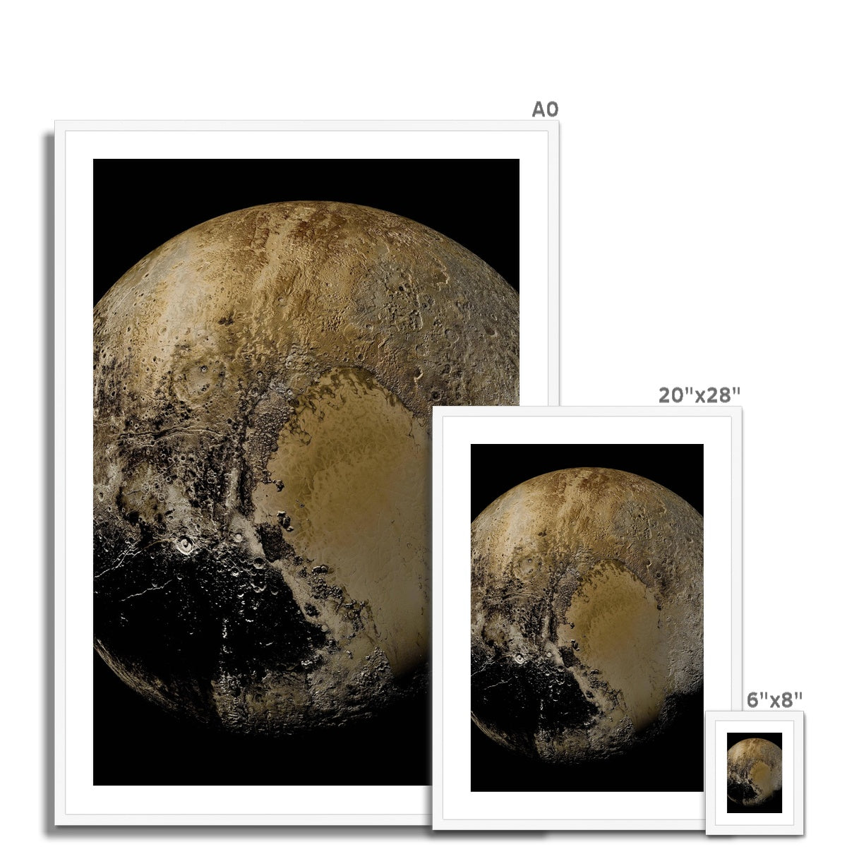 Pluto Framed & Mounted Print