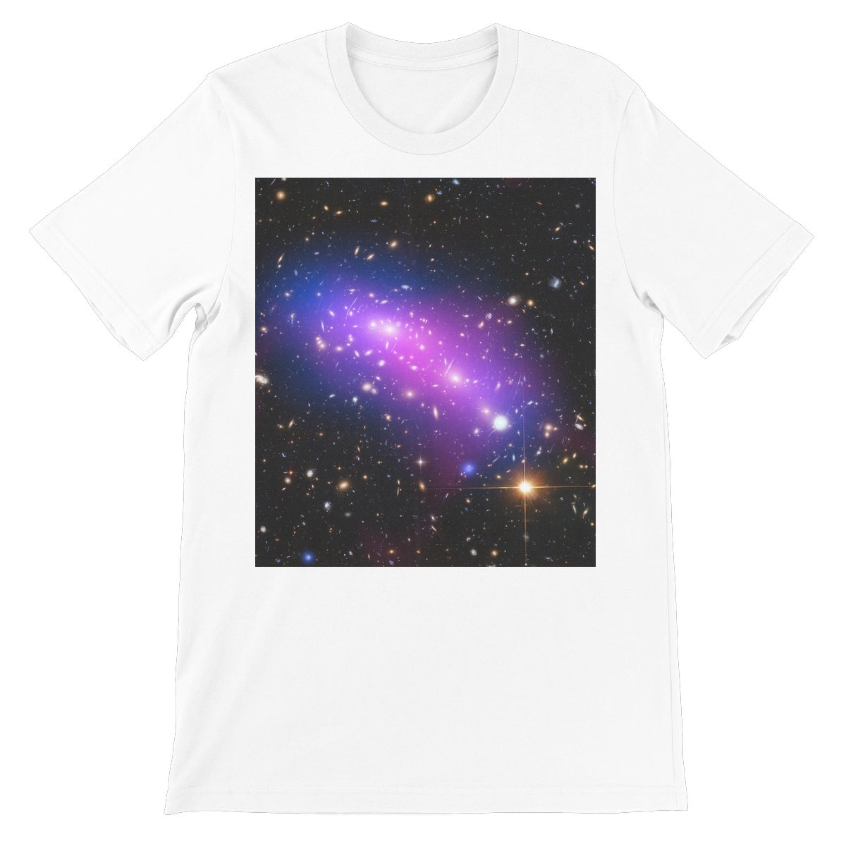 La frontera Galaxy Cluster Unisex camiseta de manga corta