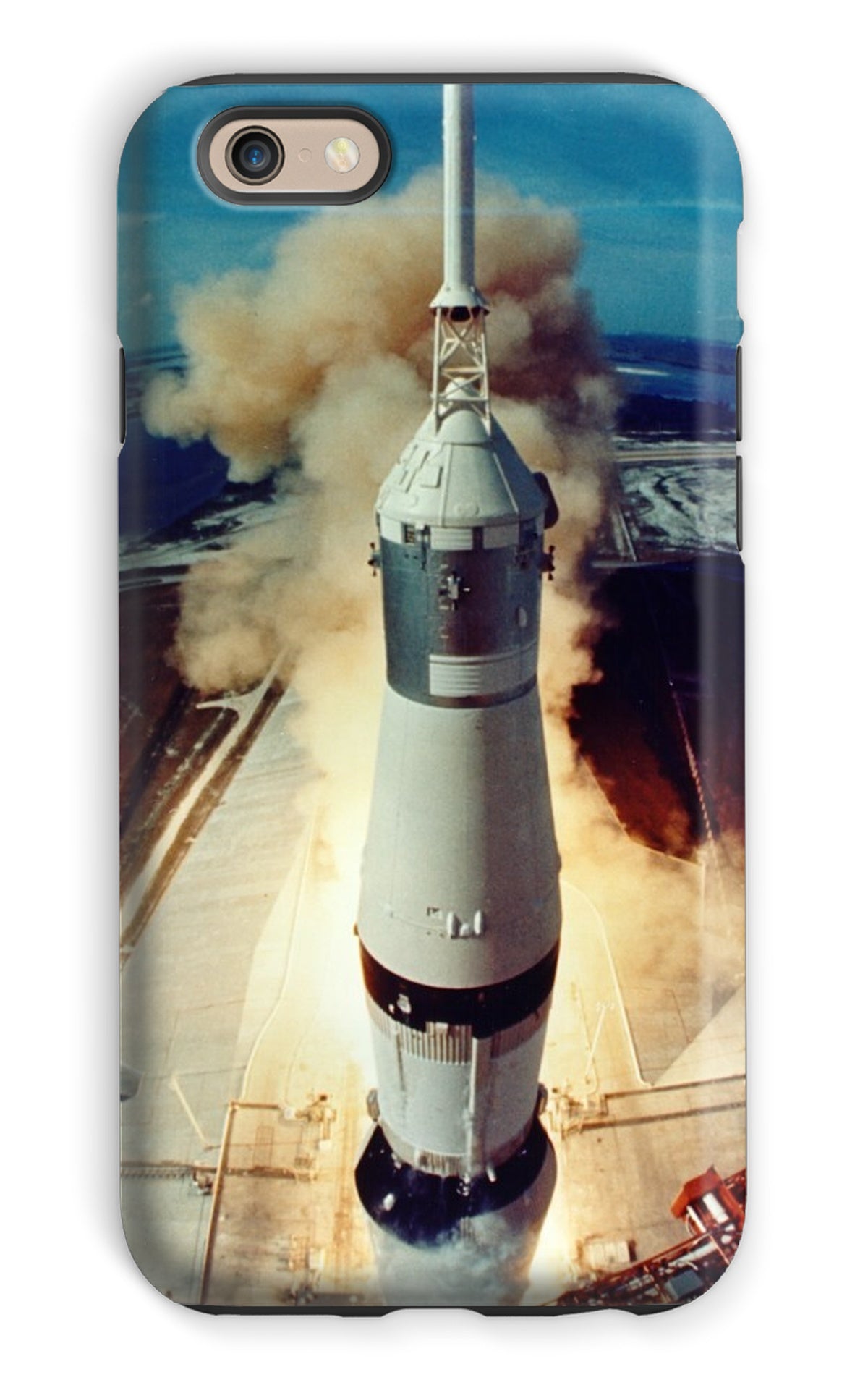 Apollo 11 liftoff: caja del teléfono de la cámara de la torre del lanzamiento