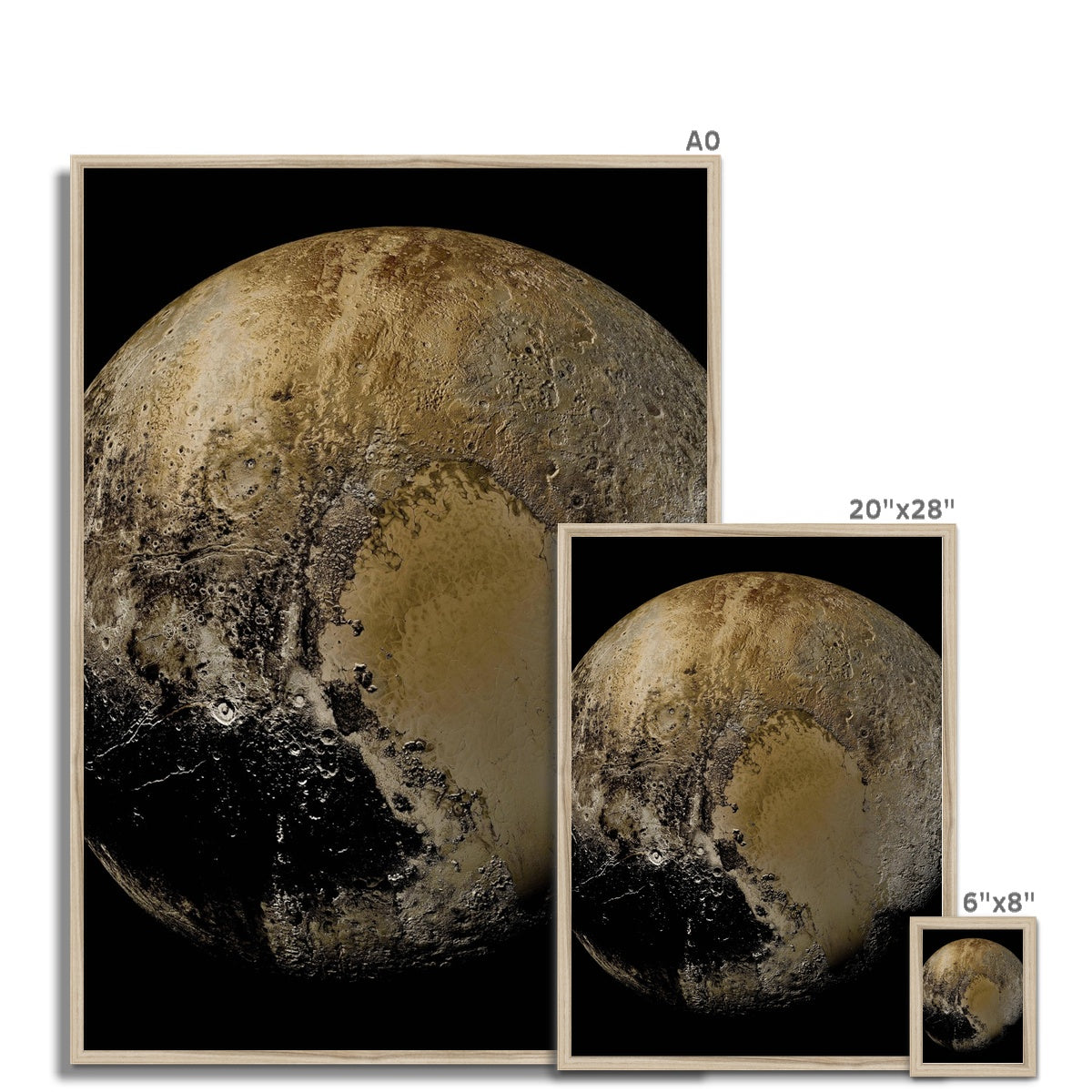 Pluto Framed Print