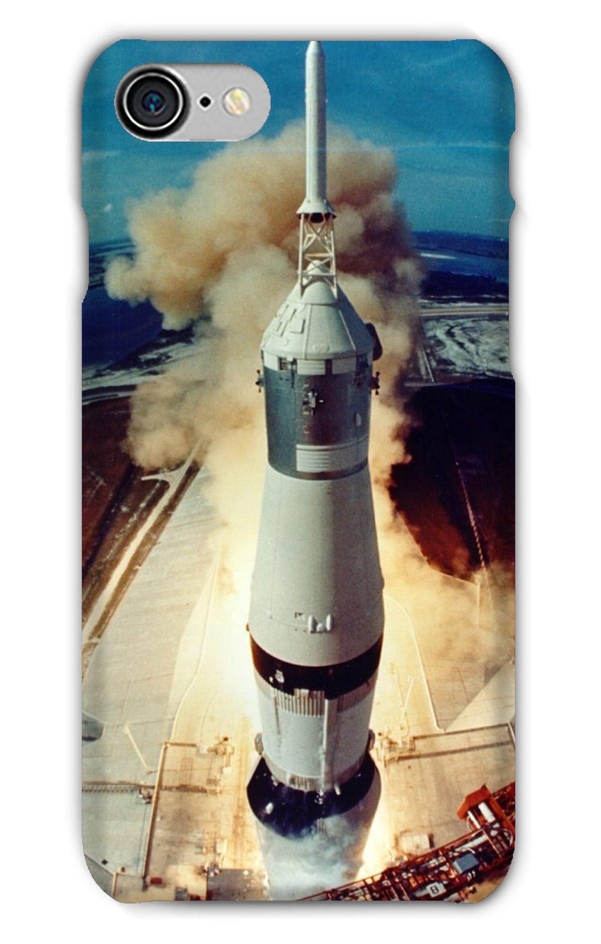 Apollo 11 liftoff: caja del teléfono de la cámara de la torre del lanzamiento