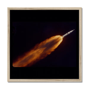 Apollo 7 photographed in flight by ALOTS (68-HC-641) Framed Print