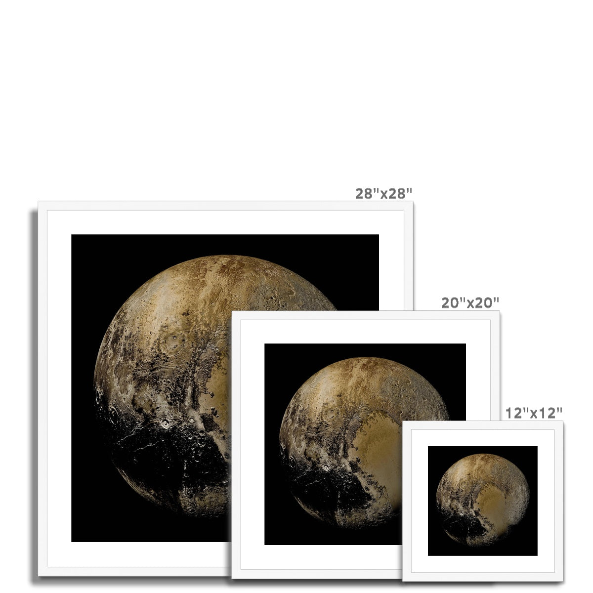 Pluto Framed & Mounted Print