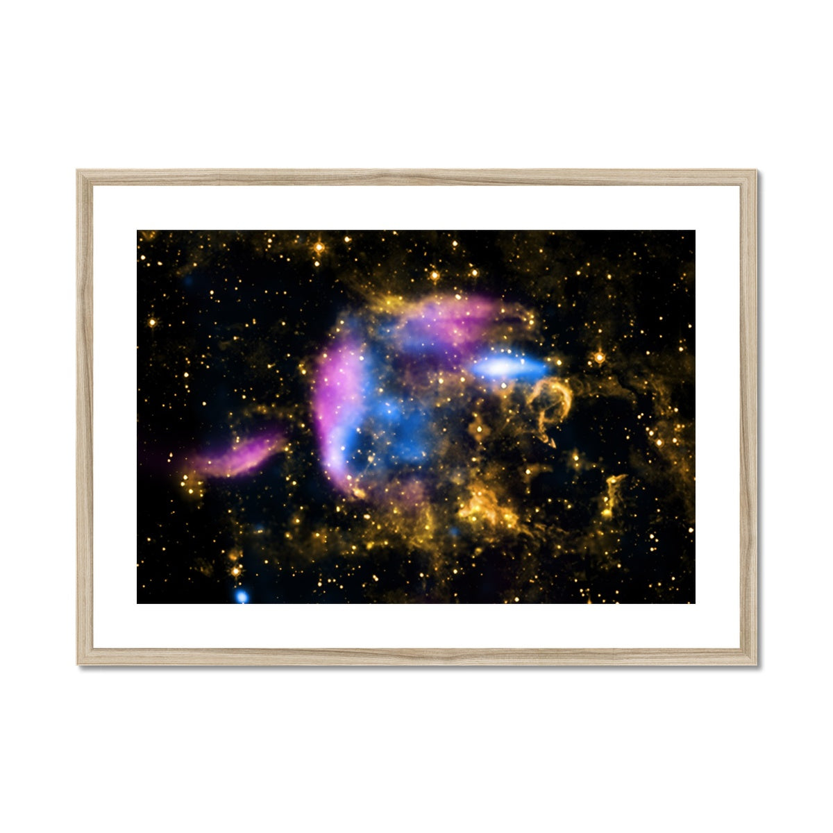 Supernova Debris Framed & Mounted Print