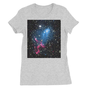 La camiseta favorita de las mujeres de la colisión de la galaxia