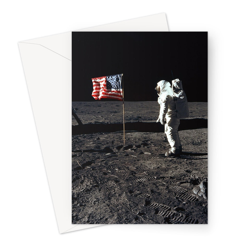 Tarjeta de felicitación Apollo 11 Moonwalk