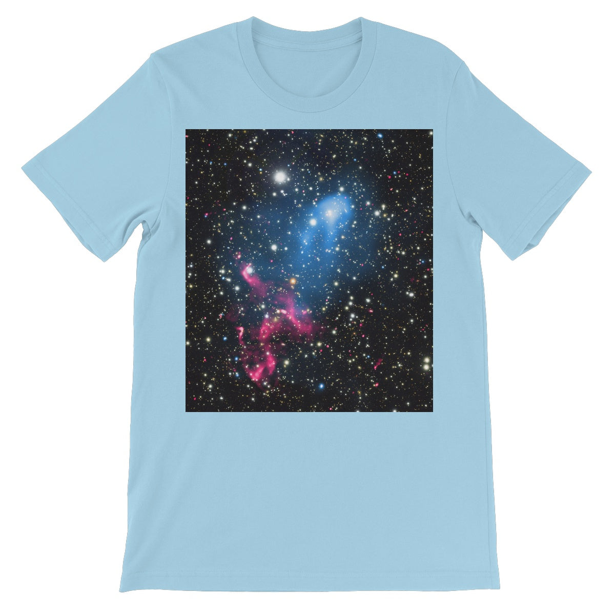 The Galaxy Collision Unisex Short Sleeve T-Shirt