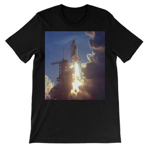 La camiseta de manga corta unisex de la NASA del lanzamiento de STS