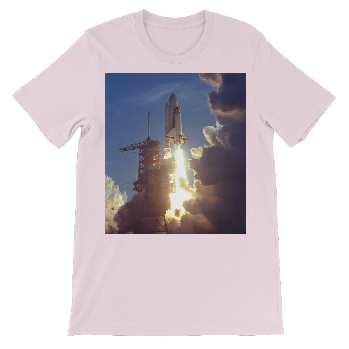 La camiseta de manga corta unisex de la NASA del lanzamiento de STS