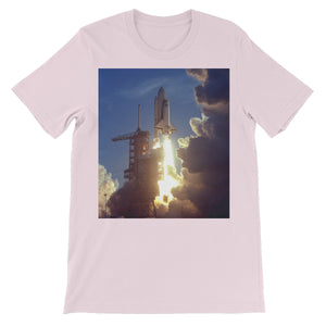 La camiseta de manga corta unisex de la NASA del lanzamiento de STS