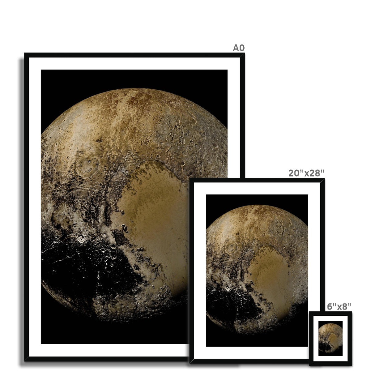 Pluto Framed & Mounted Print