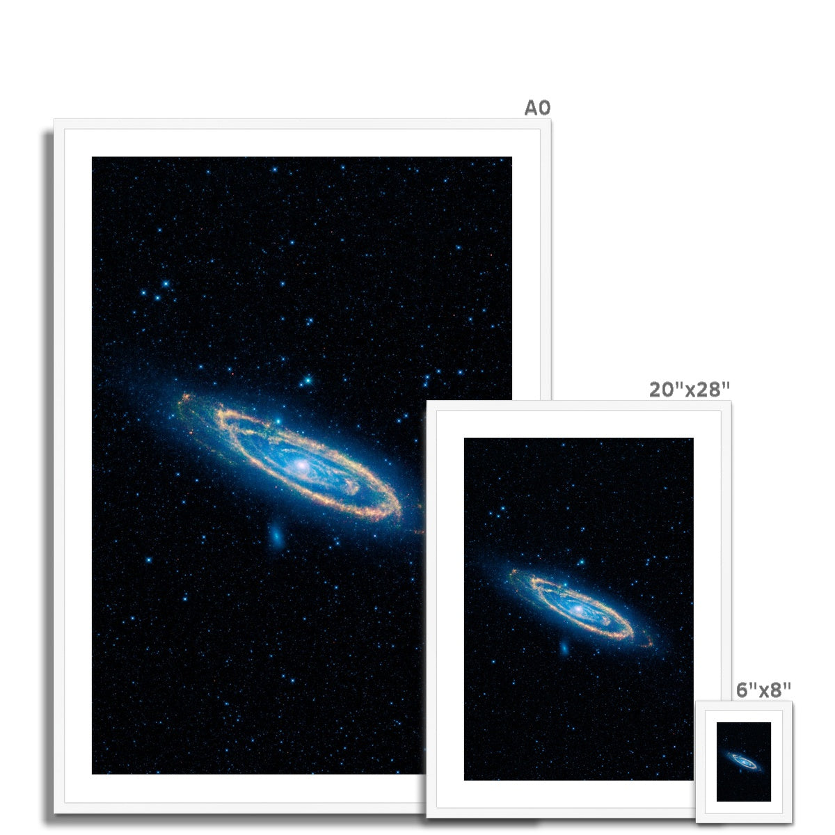 La impresión enmarcada y montada de Andrómeda