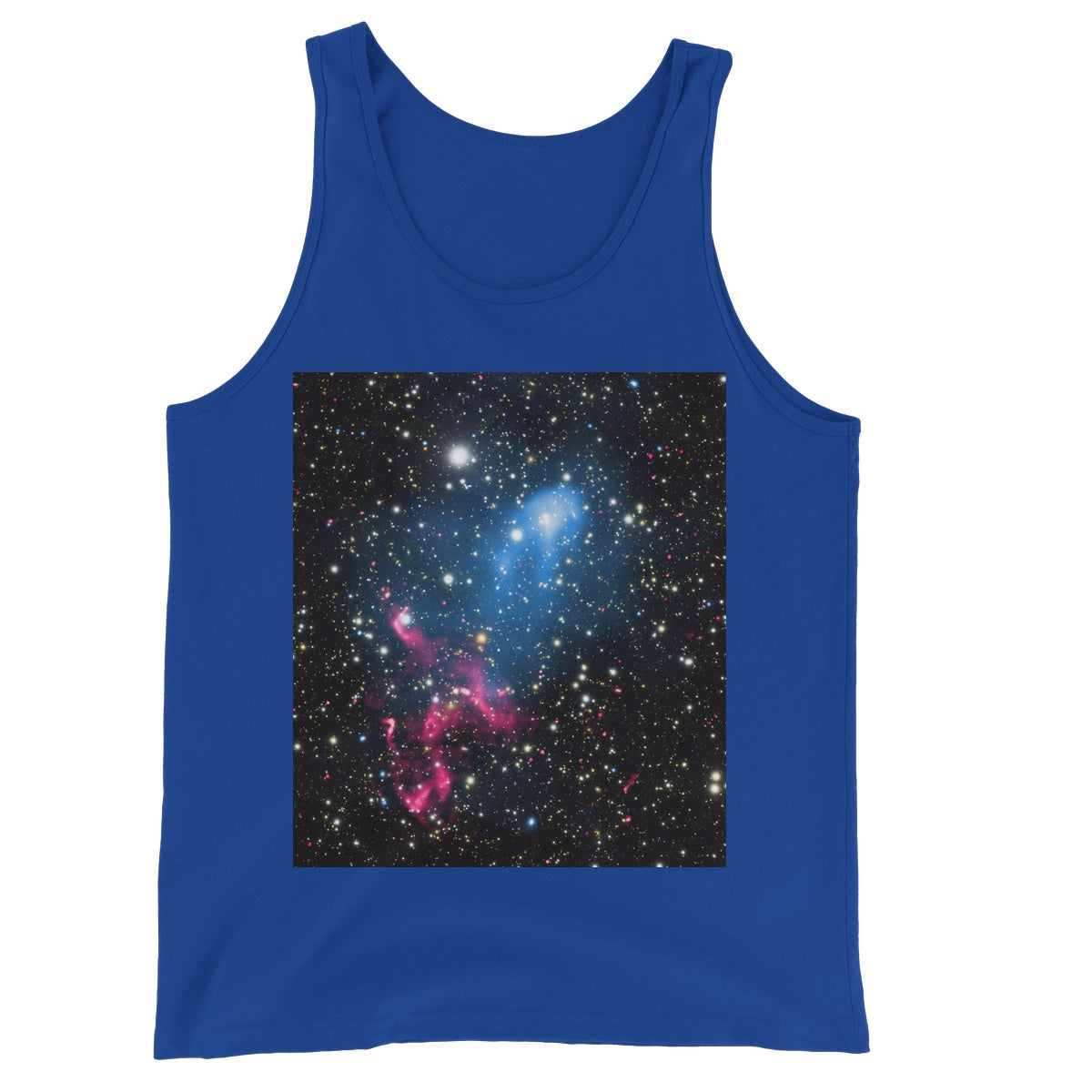 The Galaxy Collision Unisex Jersey Tank Top