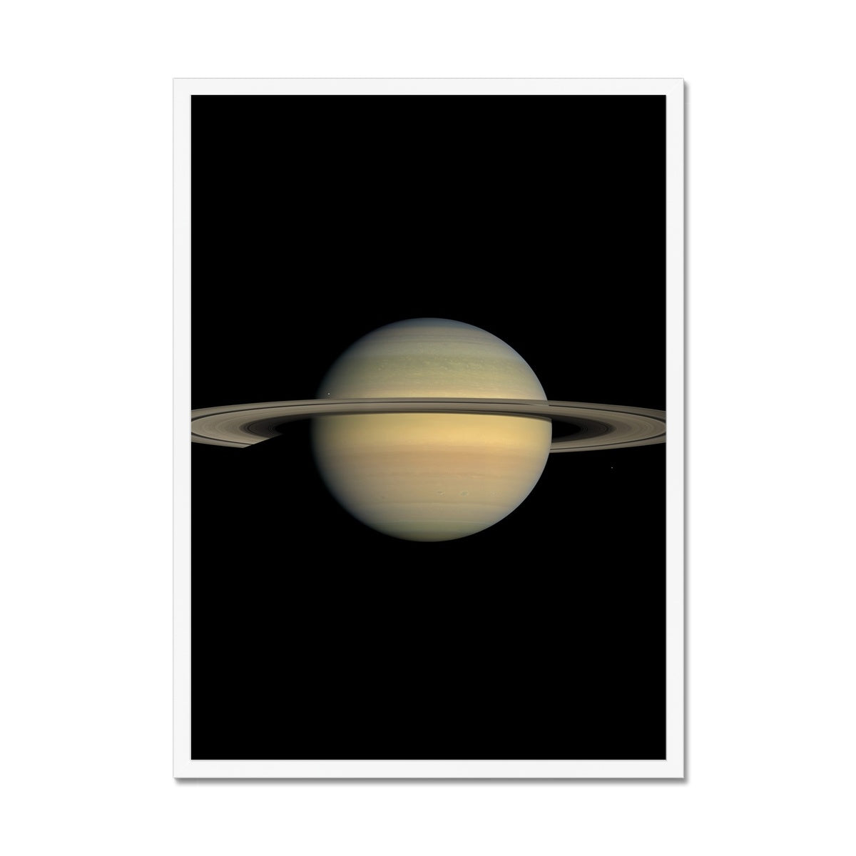 Saturn during Equinox Framed Print