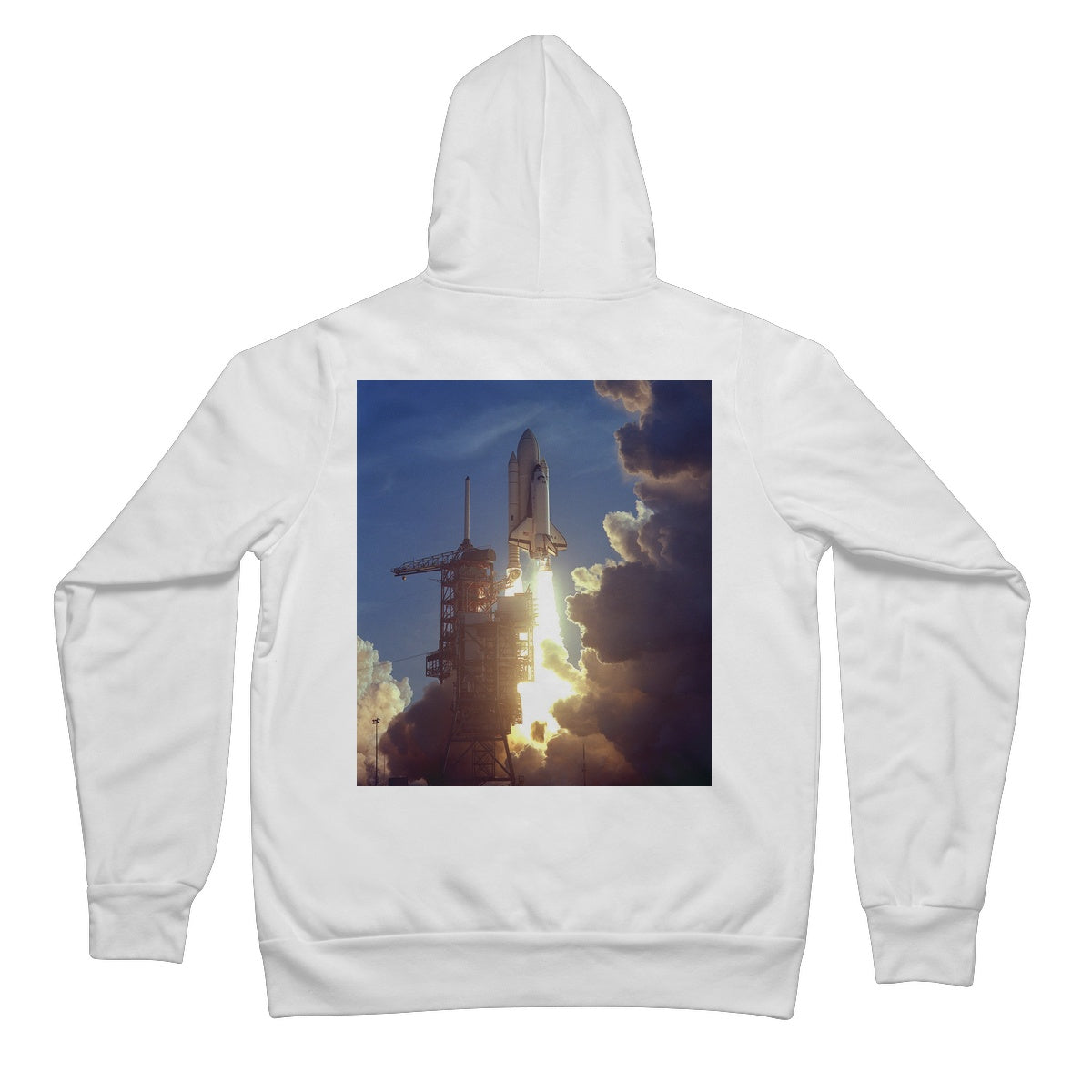 The STS Launch NASA Unisex Full Zip Hoodie