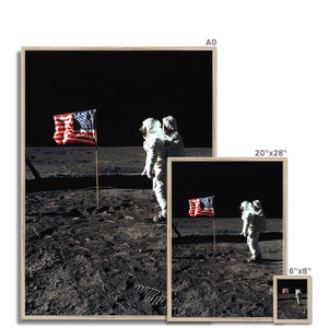 Impresión enmarcada de Apollo 11 Moonwalk