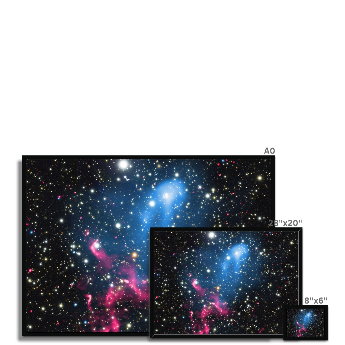 The Galaxy Collision Framed Print