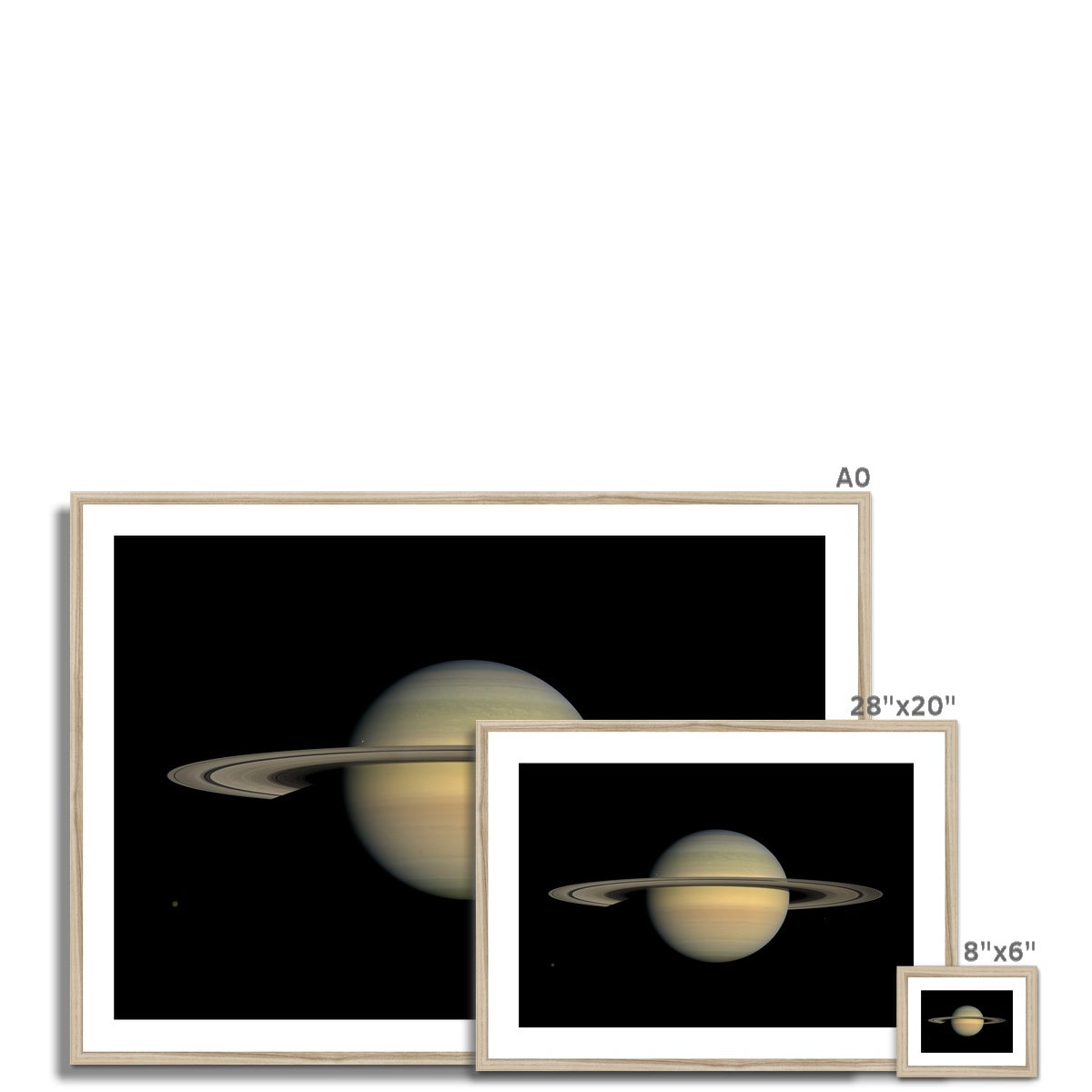 Saturn during Equinox Framed & Mounted Print