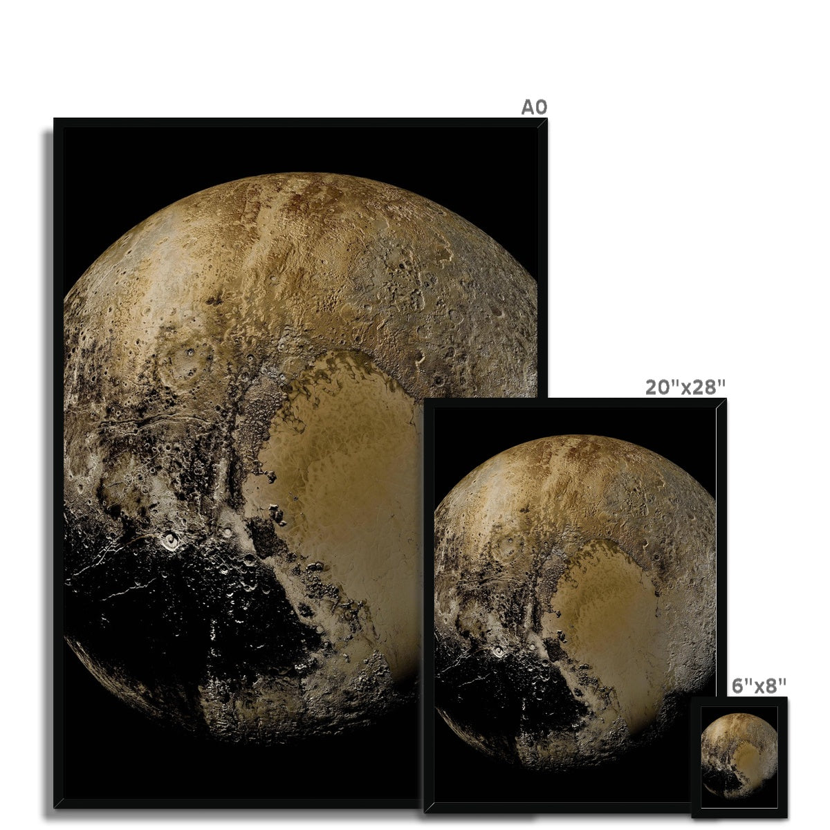 Pluto Framed Print